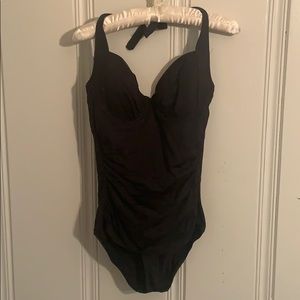 Halter Tommy Bahama shirred one piece swimsuit